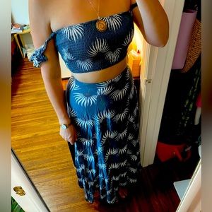 Lulus two-piece maxi dress. Size S